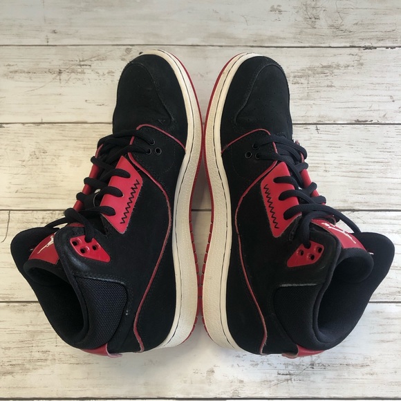 JORDAN 1 Flight 2 Boy’s Black/White Sneakers Size 6Y - Picture 11 of 13